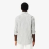 Camisa de rayas de punto fino de corte regular para hombre