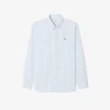 Camisa de rayas de punto fino de corte regular para hombre