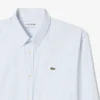 Camisa de rayas de punto fino de corte regular para hombre