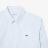Camisa de rayas de punto fino de corte regular para hombre