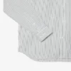 Camisa de rayas de punto fino de corte regular para hombre