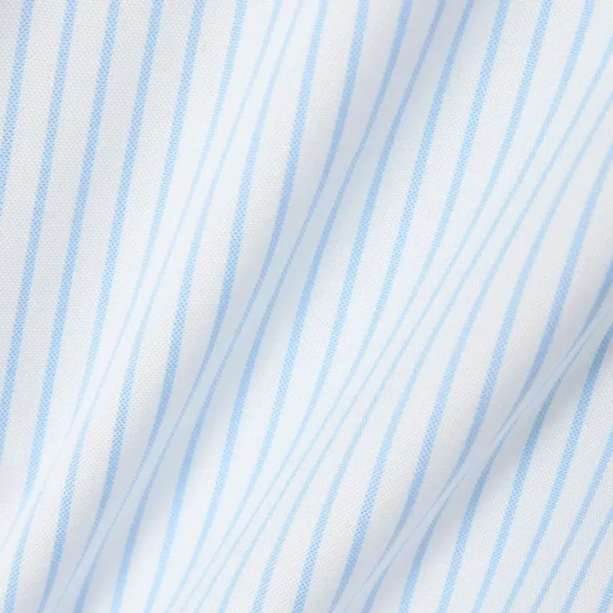 Camisa de rayas de punto fino de corte regular para hombre
