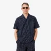 Camisa de sarga estampada de corte holgado