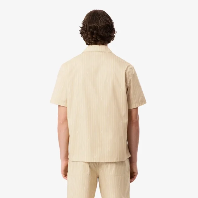 Camisa de sarga estampada de corte holgado