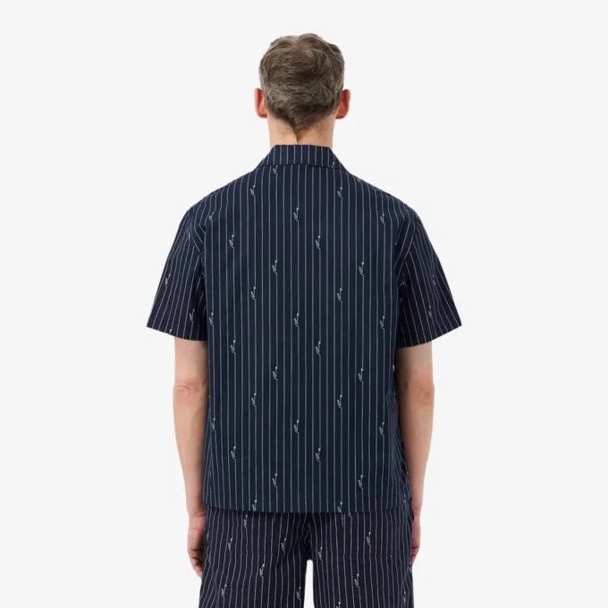 Camisa de sarga estampada de corte holgado