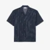 Camisa de sarga estampada de corte holgado