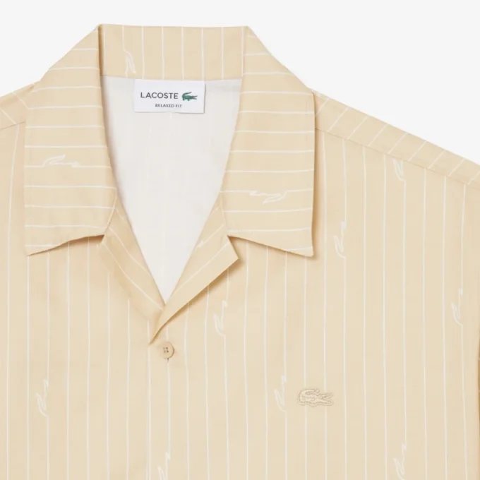 Camisa de sarga estampada de corte holgado