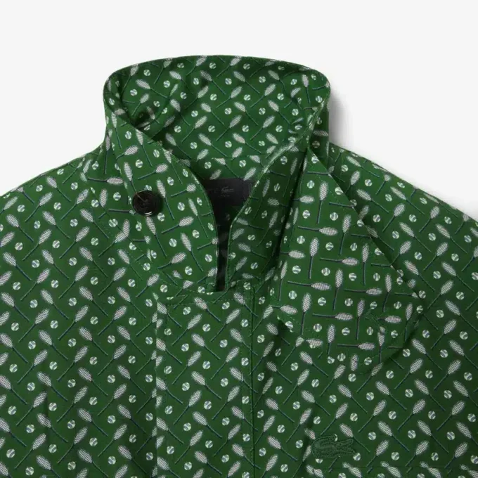 Camisa de satén estampada de corte regular Runway