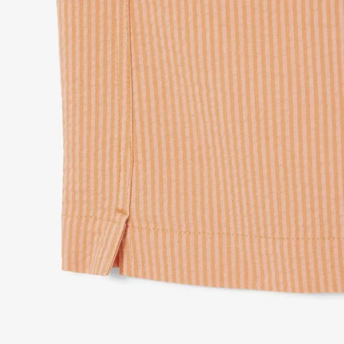 Camisa de seersucker de corte holgado