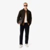 Camisa de terciopelo de corte regular para hombre