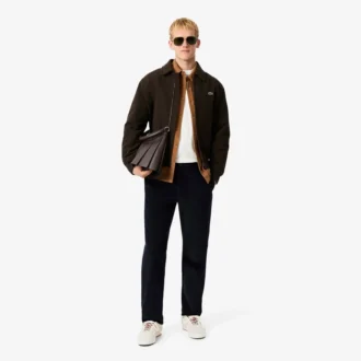 Camisa de terciopelo de corte regular para hombre
