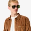 Camisa de terciopelo de corte regular para hombre