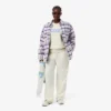 Camisa oversize acolchada de lana para mujer