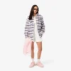 Camisa oversize acolchada de lana para mujer