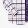 Camisa oversize acolchada de lana para mujer