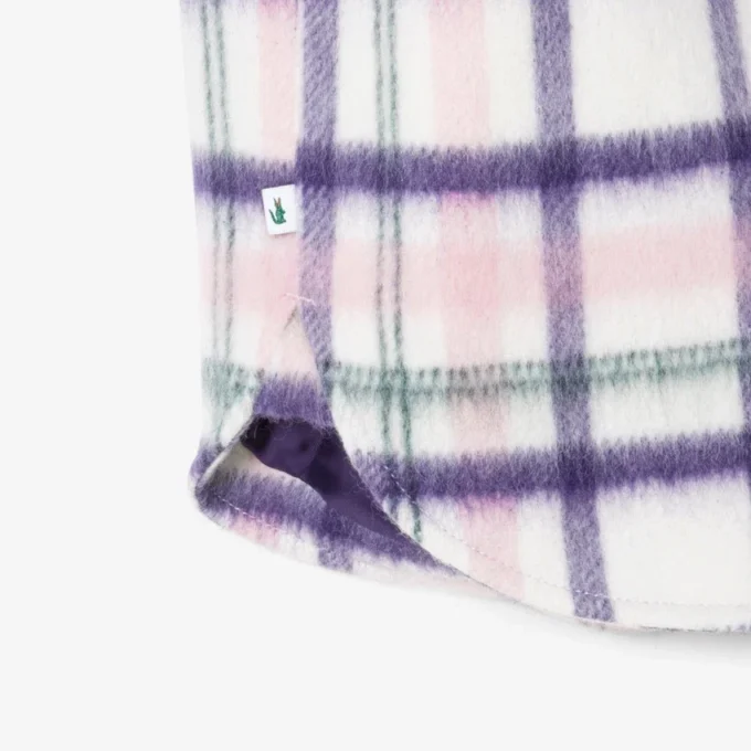 Camisa oversize acolchada de lana para mujer