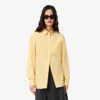 Camisa oversize de algodón con botones para mujer