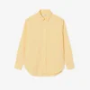 Camisa oversize de algodón con botones para mujer