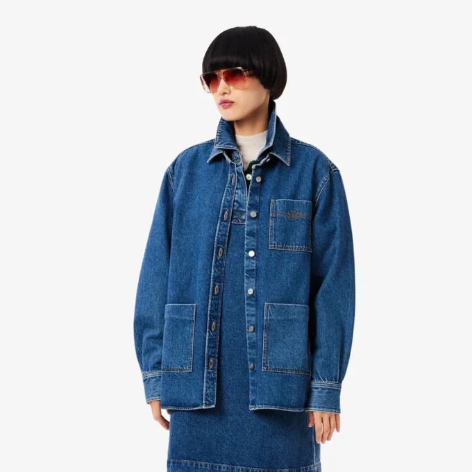 Camisa oversize de denim para mujer