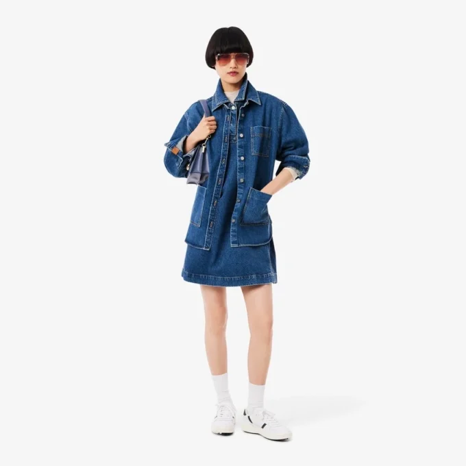 Camisa oversize de denim para mujer