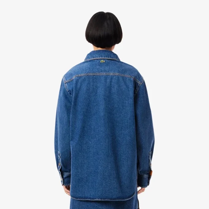 Camisa oversize de denim para mujer