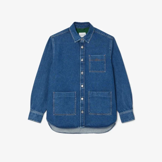 Camisa oversize de denim para mujer