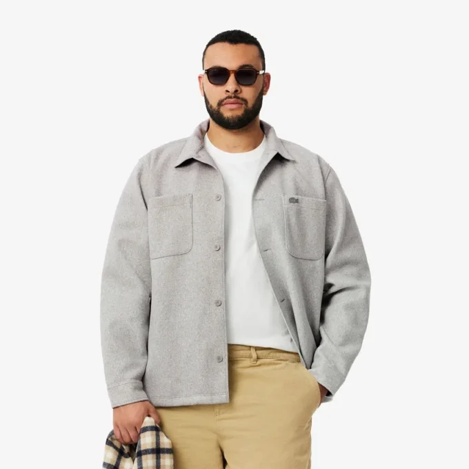 Camisa oversize de franela para hombre