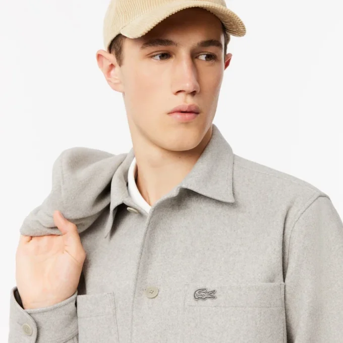 Camisa oversize de franela para hombre