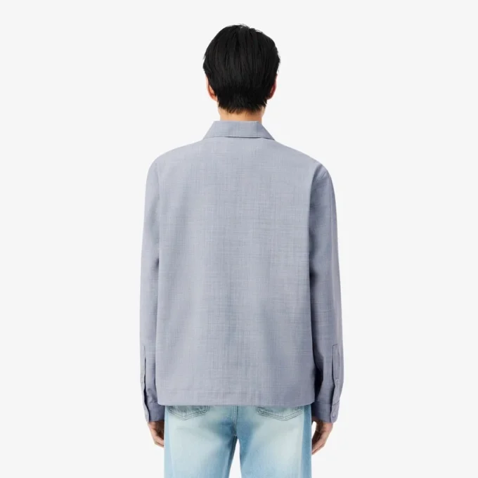 Camisa oversize de mezcla de lana The Blend