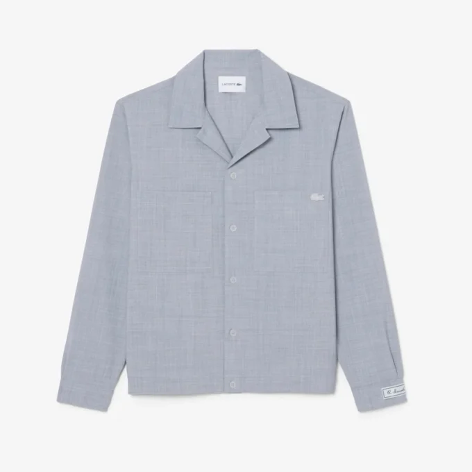 Camisa oversize de mezcla de lana The Blend