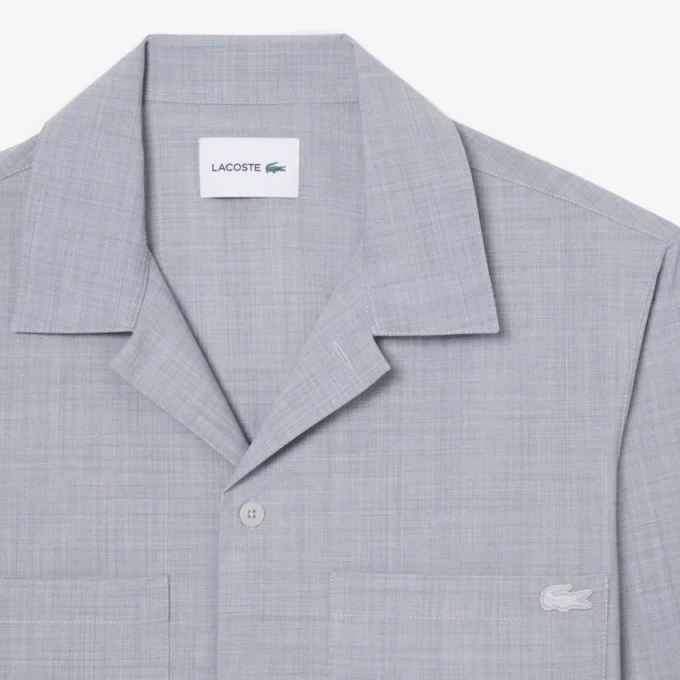 Camisa oversize de mezcla de lana The Blend
