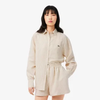 Camisa oversize de mezcla de lino The Blend