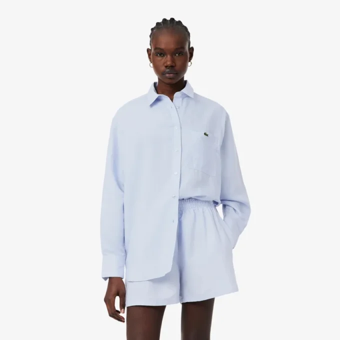 Camisa oversize de mezcla de lino The Blend