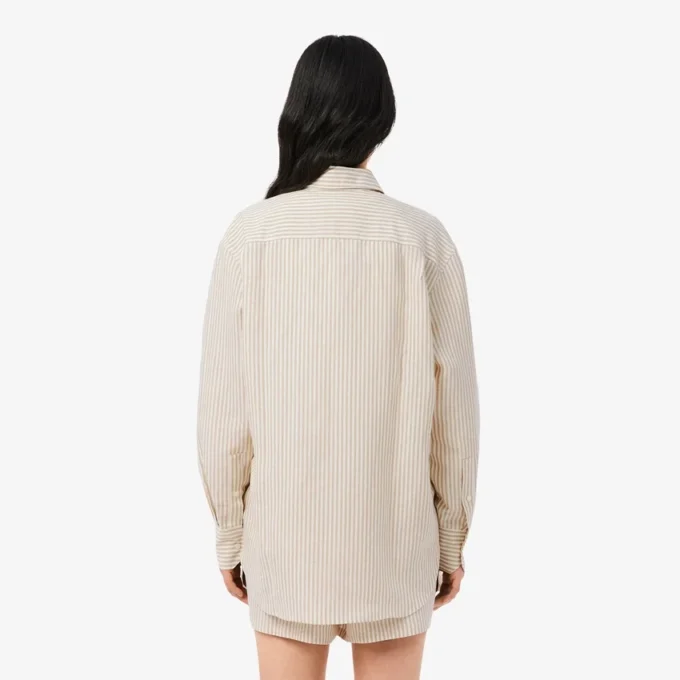 Camisa oversize de mezcla de lino The Blend