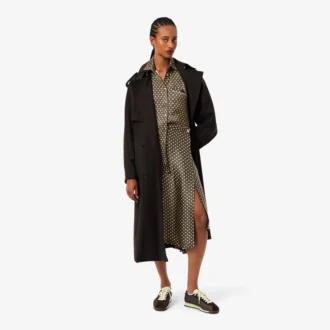 Camisa oversize de satén estampada