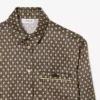 Camisa oversize de satén estampada