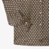 Camisa oversize de satén estampada