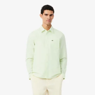 Camisa Oxford a rayas de corte regular para hombre