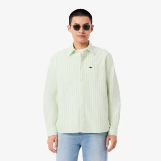 Camisa Oxford a rayas de corte regular para hombre