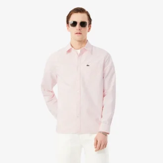 Camisa Oxford a rayas de corte regular para hombre
