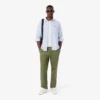 Camisa Oxford a rayas de corte regular para hombre