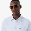 Camisa Oxford a rayas de corte regular para hombre
