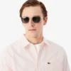 Camisa Oxford a rayas de corte regular para hombre