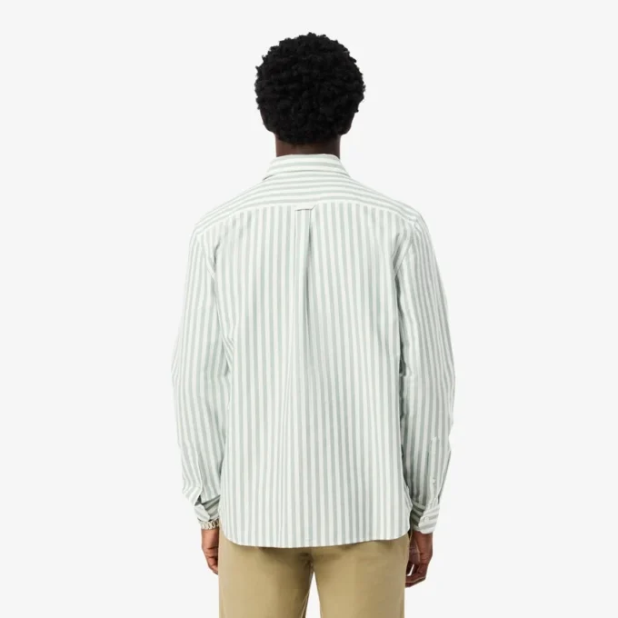 Camisa Oxford a rayas de corte regular para hombre