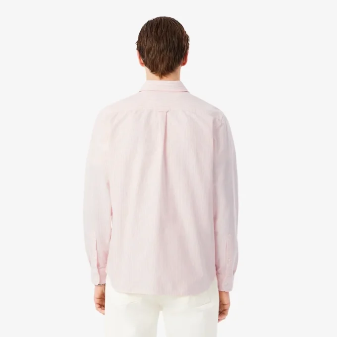 Camisa Oxford a rayas de corte regular para hombre