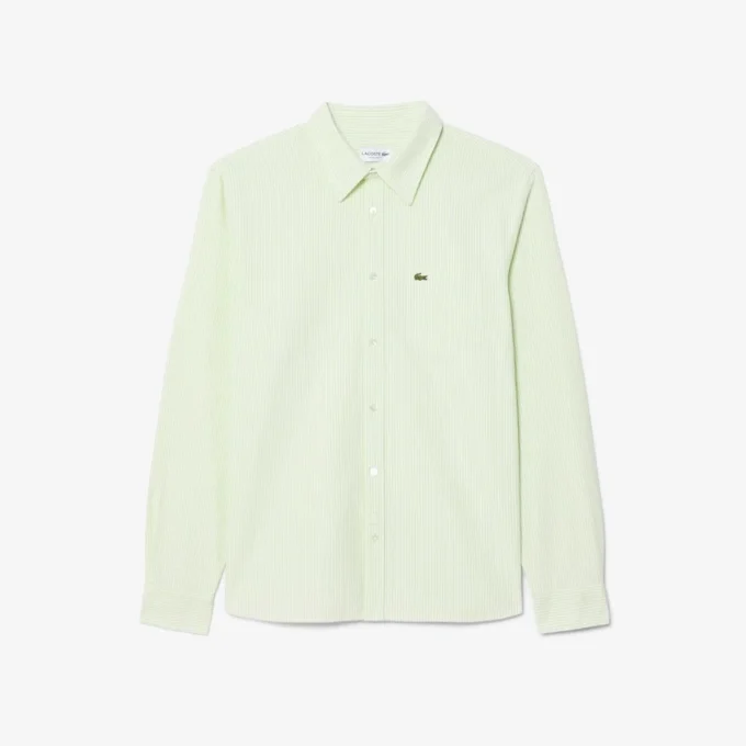 Camisa Oxford a rayas de corte regular para hombre