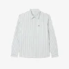 Camisa Oxford a rayas de corte regular para hombre