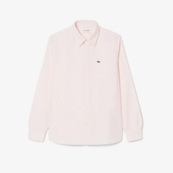 Camisa Oxford a rayas de corte regular para hombre