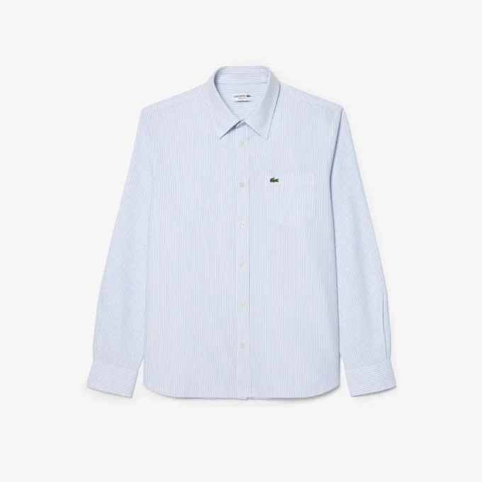 Camisa Oxford a rayas de corte regular para hombre