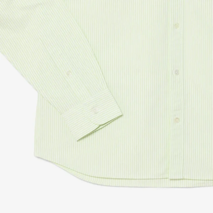 Camisa Oxford a rayas de corte regular para hombre